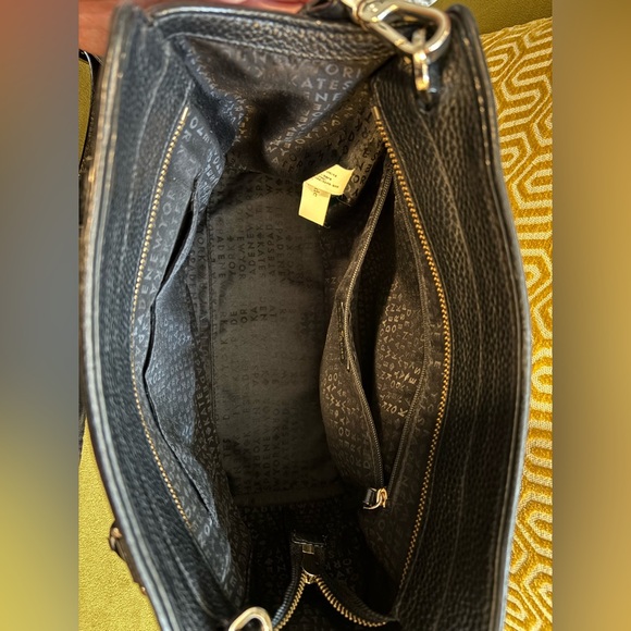 Kate Spade black leather crossbody purse - Picture 2 of 4